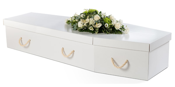 Coffin-White Cardboard